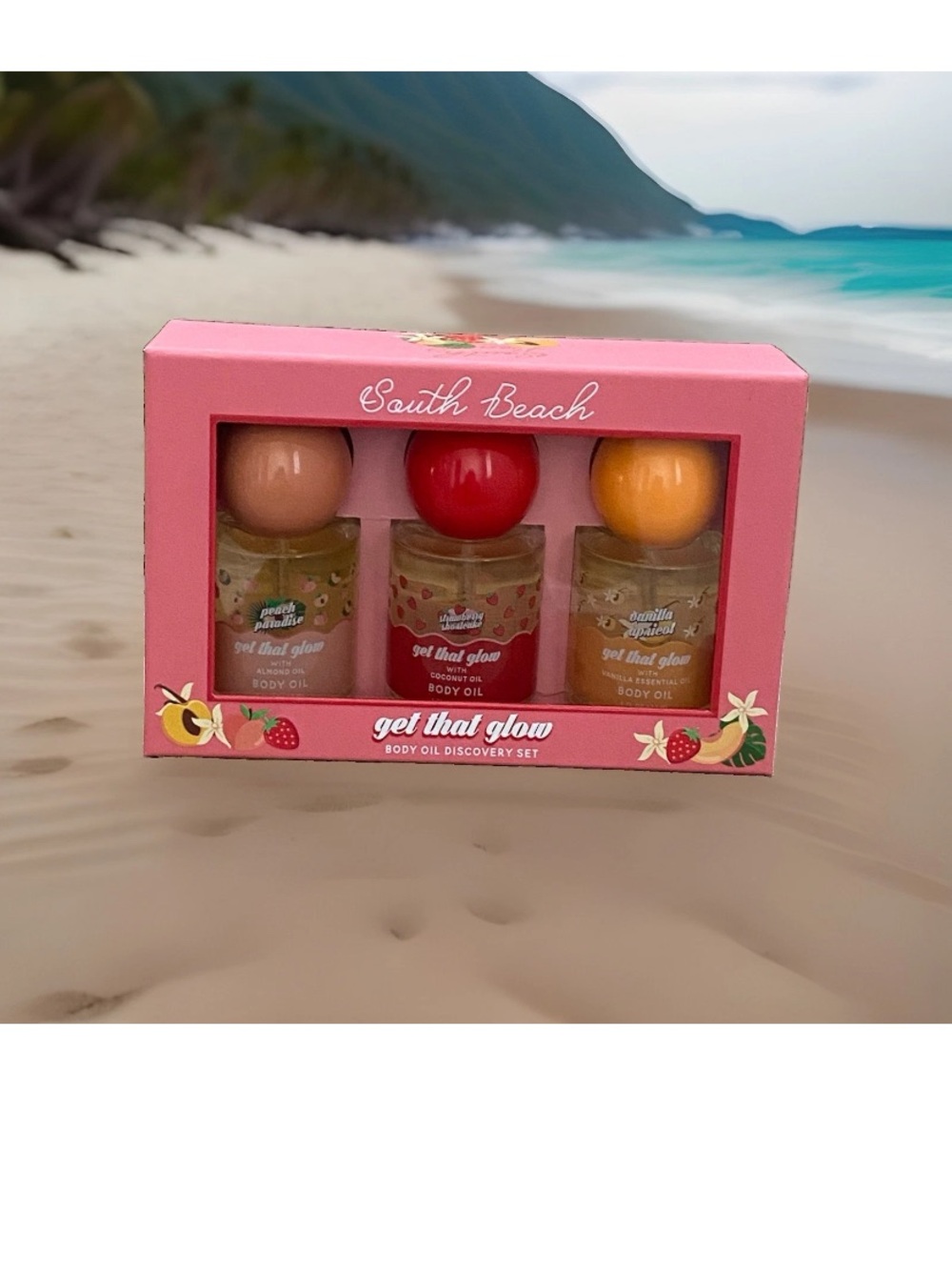 "Get That Glow" Body Oil Discovery Set - Pink